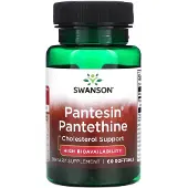Swanson Health Pantesin Pantetintin, 60 mjukkapslar (300 mg per mjukgel)
