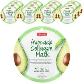 Purederm , Avocado Collagen Beauty Mask, 12 sheets, 18g (0.63oz) each