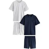 Next Pyjamas kort marinblå / gråmelerad