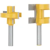 GEKO Fräsar för spånfog / tapp-fals 2 st - skaft 8 mm (5/50)