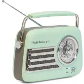 Madison Retro Radio m. Bluetooth och FM (Mat Mint)