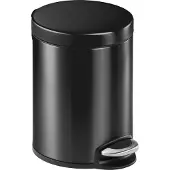 Durable - 341058 - Abfallbehälter mit Tritt 5 l metall anthrazit 341058 Soptunna 5 l (Ø x H) 20.5 cm x 29 cm Metall, Plast Antracit/grå 1 st
