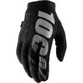 100% 100 % BRISKER Motocross- och mountainbikehandskar fr kvinnor - MTB & MX Racing Skyddsutrustning (L - SVART/GR)