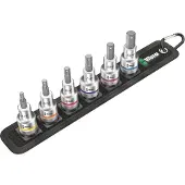 Wera Hylsnyckelsats WE05003996001; Hex-Plus; 1/2''; 6 st.