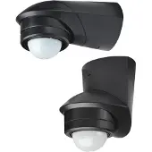 Grothe 94535 PIR-rörelsedetektor Utanpåliggande 360 ° Relä Svart IP55