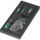 Wera Skruvmejselskaft WE05150150001; 1/4''; 57 st. + hylsnyckelsats