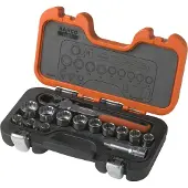 Bahco S140T Hylsnyckelsats metrisk 14 delar S140T
