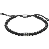 Fossil Armband svart / silver