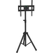 Techly - Ställ - universal tripod - för TV - plast, stål - svart - skärmstorlek: 17-60 - golvstående