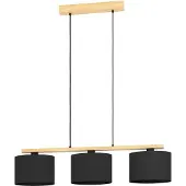 Eglo CASTRALVO sidobord 3xE27 L975 svart FSC