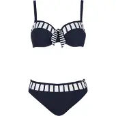 Sunflair Bikini marinblå / vit