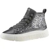 Geox Höga sneakers J LAQUINNY GIRL flickor - Silver - 29