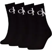 Calvin Klein Jeans 4 Pack Soft Cotton Logo Crew Socks
