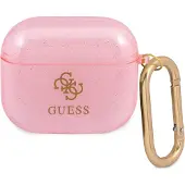 GUESS GUA3UCG4GP AirPods 3-skydd rosa/rosa Glitter Collection