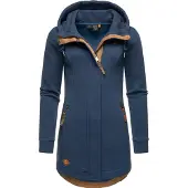 Ragwear Sweatjacka 'Letty' mörkblå / konjak
