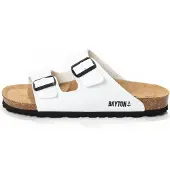 Bayton Pantolette 'Athena' svart / vit