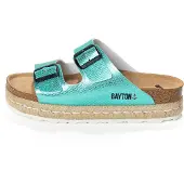 Bayton Pantolette 'Alcee' ljusbrun / mint
