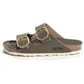 Bayton Pantolette 'Atlas' khaki / svart
