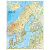 ScandinaviaIceland wall map