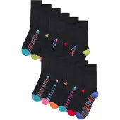 Next Sockor royalblå / ljusblå / ljusröd / svart