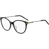 BOSS Black-acetate optical frames with metal temples