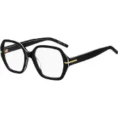 BOSS Black-acetate optical frames with white trims