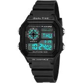 24.Se Digital Armbandsklocka Fyrkantig