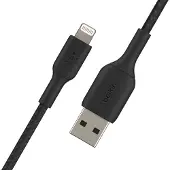 Belkin Flätad Lightning Till Usb-a-laddningskabel Med Snabbladdning 0.15m