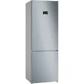 Bosch Serie | 4 KGN497LDF - Kylskåp/frys - bottenfrysskåp - bredd: 70 cm - djup: 66.7 cm - höjd: 203 cm - 440 liter - Klass D - metallutseende