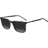 HUGO Grey sunglasses in patterned acetate with tubular metal temples