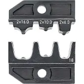 Knipex 97 49 18 Crimpinsats Dubbel-ändhylsa 6 till 16 mm² Passar märke 97 43 200, 97 43 E, 97 43 E AUS, 97 43 E UK, 97 43 E US