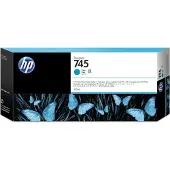 HP 745 (F9K03A) cyan bläckpatron hög kapacitet (original)