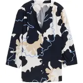 Tom Tailor Blus beige / marinblå / duvblå / vit