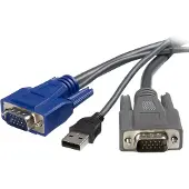 StarTech.com SVUSBVGA6 KVM-kabel USB VGA 2-i-1 1,8 m för StarTech KVM-switchar