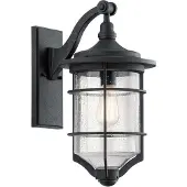 Kichler Vägglampa utomhus Royal Marine, Svart, Metall, Antik, Utomhusvägglampa