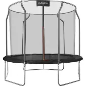 Hudora First trampolin 250V träningsutrustning (svart, rund, 250 cm)