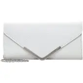 Tamaris Clutchväska 'Amalia' silver / pärlvit