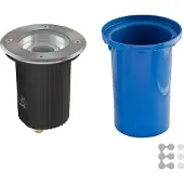 EVN 678235 678235 Markbelysning GU10 Högspännings Halogen lampa Rostfritt stål