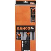Bahco Set Med 4 Spår-och Phillips-skruvmejslar Med Gummigrepp
