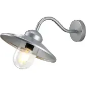 Elstead Lighting Vägglampa utomhus Klampenborg, dimbar, Aluminium / grå / zink, Rostfritt stål, Lantlig / rustik