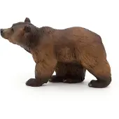 Papo Brun Björn - H: 6 cm - - One Size - Leksaksdjur