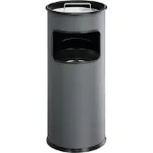 Durable METALL rund 333058 Papperskorg 17 l Metall (Ø x H) 260 mm x 620 mm Antracit Inkl. askkopp 1 st