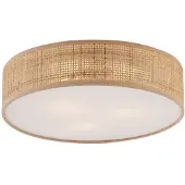 QAZQA Orientalisk rottingtaklampa 38 cm - Trammy