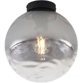 QAZQA Design Taklampa Svart med Röksvart Glas - Pillon