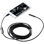 24hShop Inspektionskamera till mobiltelefon – 5 meter med LED-belysning och USB-anslutning