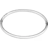 BOSS Silver-tone bangle with logo detail