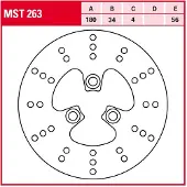 TRW Mst263 Bromsskiva