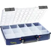 Raaco CarryLite 80 5x10-15 Sortimentlåda (L x B x H) 330 x 413 x 79 mm Antal fack: 15 Inkl. handtag Box Innehåll 1 st