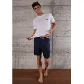 FILA Pyjamas kort svart / vit