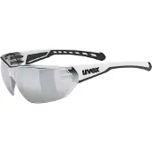 Uvex Equate cykelglasögon, vit matt/spegelsilver